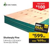 York Timbers Shutterply Pine 150745-Each