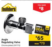 Builders Angle Regulating Valve 597773