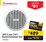 Powerworx 203.2mm(10")  Round Extractor Fan 780369