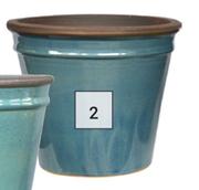 Decor Features 410mm Diamond Glaze Cone Pot-Each