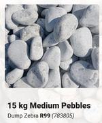 15Kg Medium Pebbles Dump Zebra 