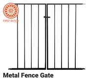 First Dutch Metal Fence Gate Medium Black-910mm x 820mm x 20mm