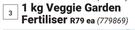 Wonder 1Kg Veggie Garden Fertiliser-Each