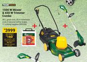 Trimtech 1500W Mower & 650W Trimmer Combo
