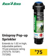 Rain Bird Unispray Pop Up Sprinkler