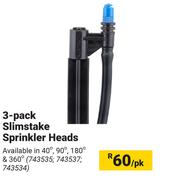 3 Pack Slimstake Sprinkler Heads-Per Pack