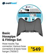 Cell Fast Basic Hose Pipe & Fittings Set