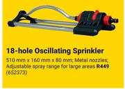 Garden Master 18 Hole Oscillating Sprinkler