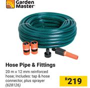 Garden Master Hose Pipe & Fittings