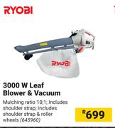 Ryobi 3000W Leaf Blower & Vacuuum