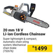Ryobi 20mm 18V Li-Ion Cordless Chainsaw