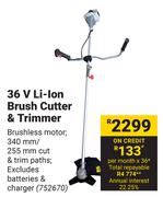 Ryobi 36V Li-Ion Brush Cutter & Trimmer