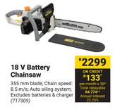 Ryobi 18V Battery Chainsaw