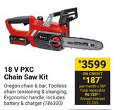 Einhell 18V PXC Chain Saw Kit