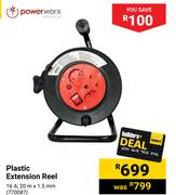 Powerworx Plastic Extension Reel 770087