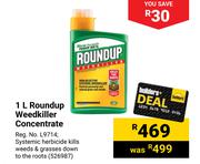 Roundup Weedkiller Concentrate 526987-1Ltr