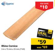 Rhino Cornice 3m X 75mm X 25mm 7169