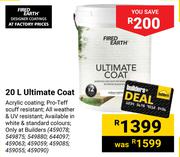 Fired Earth Ultimate Coat-20Ltr