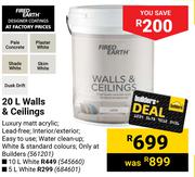 Fired Earth Walls & Ceilings 561201-20Ltr