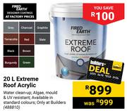 Fired Earth Extreme Roof Acrylic 488810-20Ltr