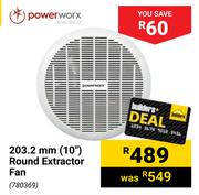 Powerworx 203.2mm (10") Round Extractor Fan 780369