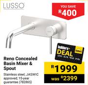 Lusso Reno Concealed Basin Mixer & Spout 782865