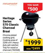Megamaster Heritage Series 570 Classic Charcoal Braai