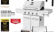 Megamaster 4 Burner Apex Evplution Gas Braai