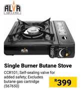 Alva Single Burner Butane Stove