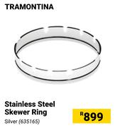 Tramontina Stainless Steel Skewer Ring Silver
