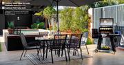 Outdoor Steel Table Set With Umbrella