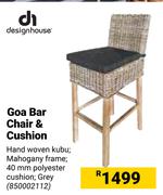 Design House Goa Bar Chair & Cushion