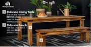 Design House Eldorado Dining Table 2m x 1m x 760mm