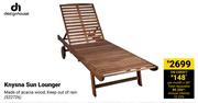 Design House Knysna Sun Lounger