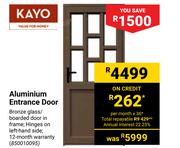 Kayo Aluminium Entrance Door