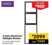 Kenzo 3 Panel Aluminium Sidelight Window