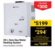 20L Zero Gas Water Heating System