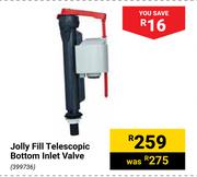 Jolly Fill Telescopic Bottom Inlet Valve