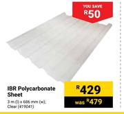IBR Polycarbonate Sheet