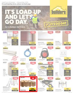 Builders Inland : It's Load Up And Let's Go Day (08 October - 04 November 2024), page 1