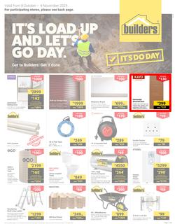 Builders Inland : It's Load Up And Let's Go Day (08 October - 04 November 2024), page 1