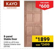 Kayo 8-Panel Stable Door 33730-2.032m X 813mm