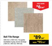 Bali Tile Range 784137, 784133, 784124-Per m²
