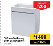500mm Wall-Hung Eden Basin Cabinet 783203