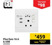 CBi Plus Euro 16A & USB 603504