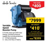 Jojo Tanks Variable Speed Booster Pump 716601
