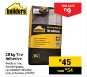 Builders Tile Adhesive 73429-20kg