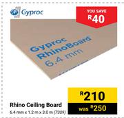 Gyproc Rhino Ceiling Board 7309-6.4mm X 1.2m X 3.0m