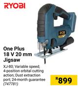 Ryobi One Plus 18V 20mm Jigsaw XJ-80