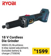 Ryobi 18V Cordless Die Grinder XBDG-25